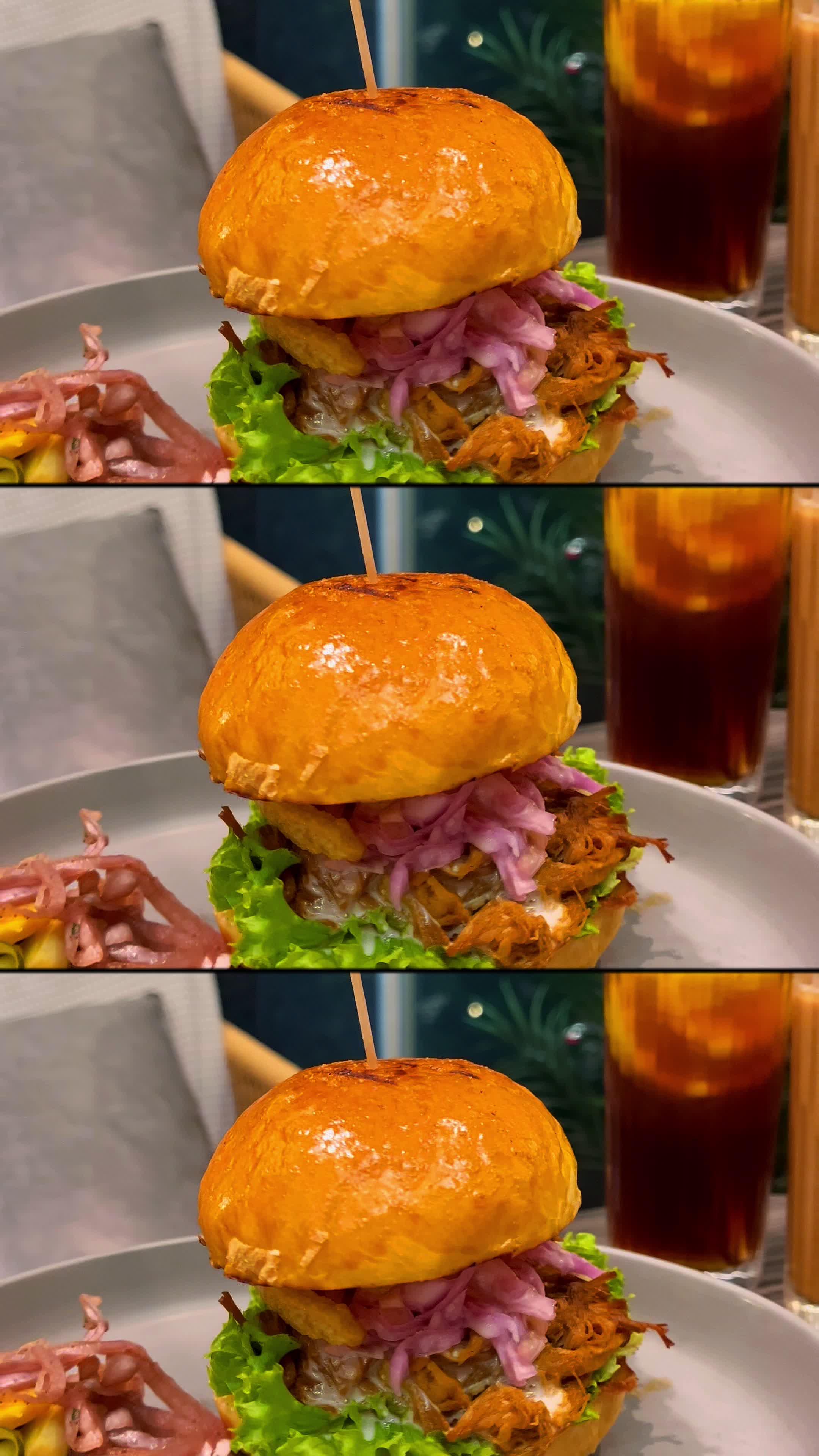 墨西哥手撕猪肉汉堡