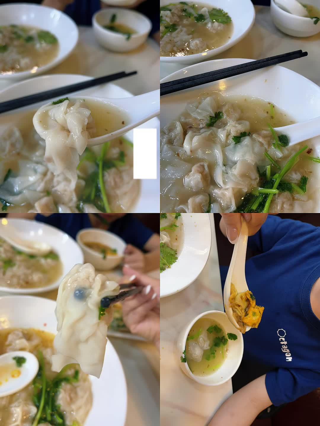 深水埗五福園這間鋪細細，街坊價，雲吞細細粒，都算鮮味，要贊一下這個腸粉，口感剛剛好！仔仔都好愛吃！